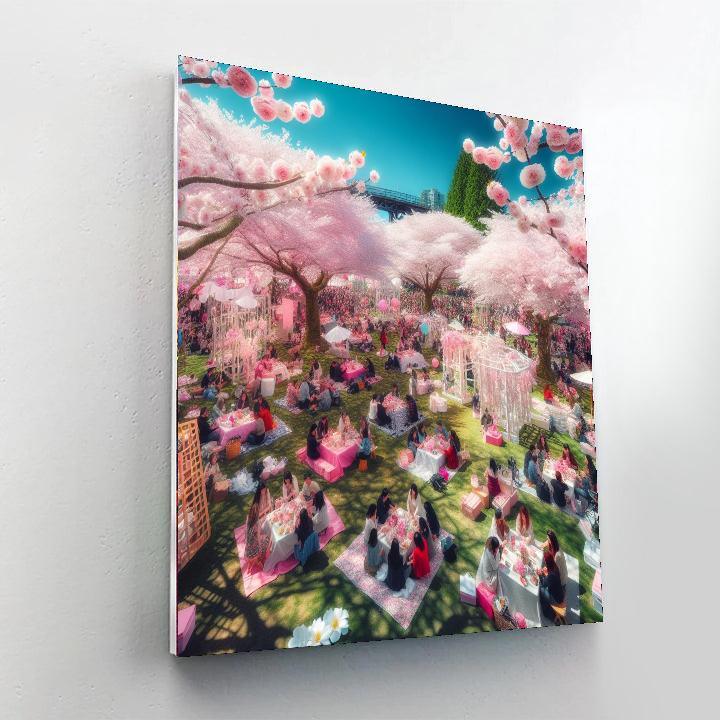 Vancouver Cherry Blossom Festival - Vancouver Painting By Numbers Kit