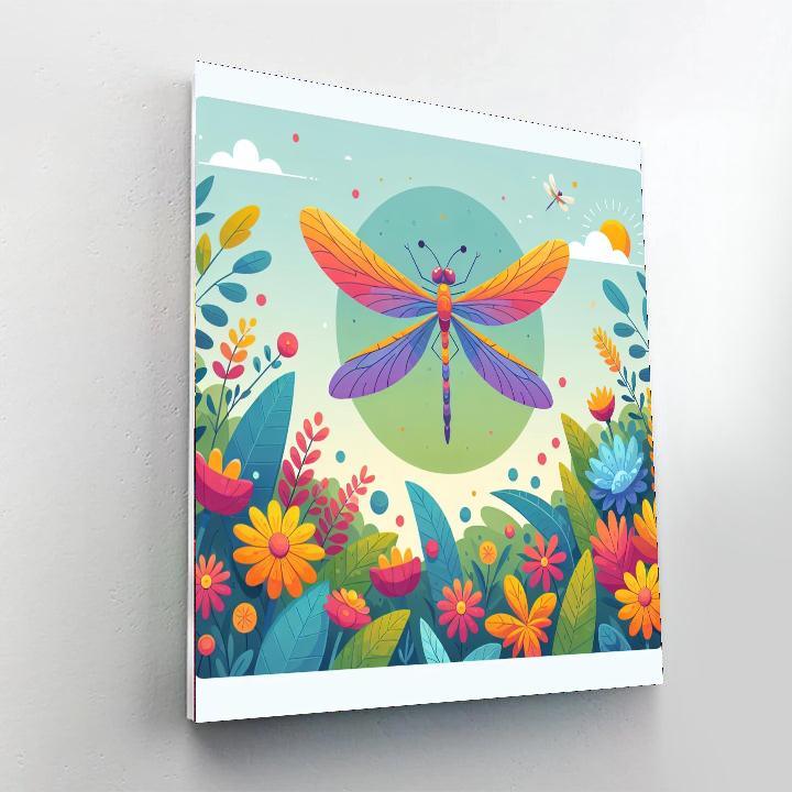 Adventurous Dragonfly Paint By Numbers Art