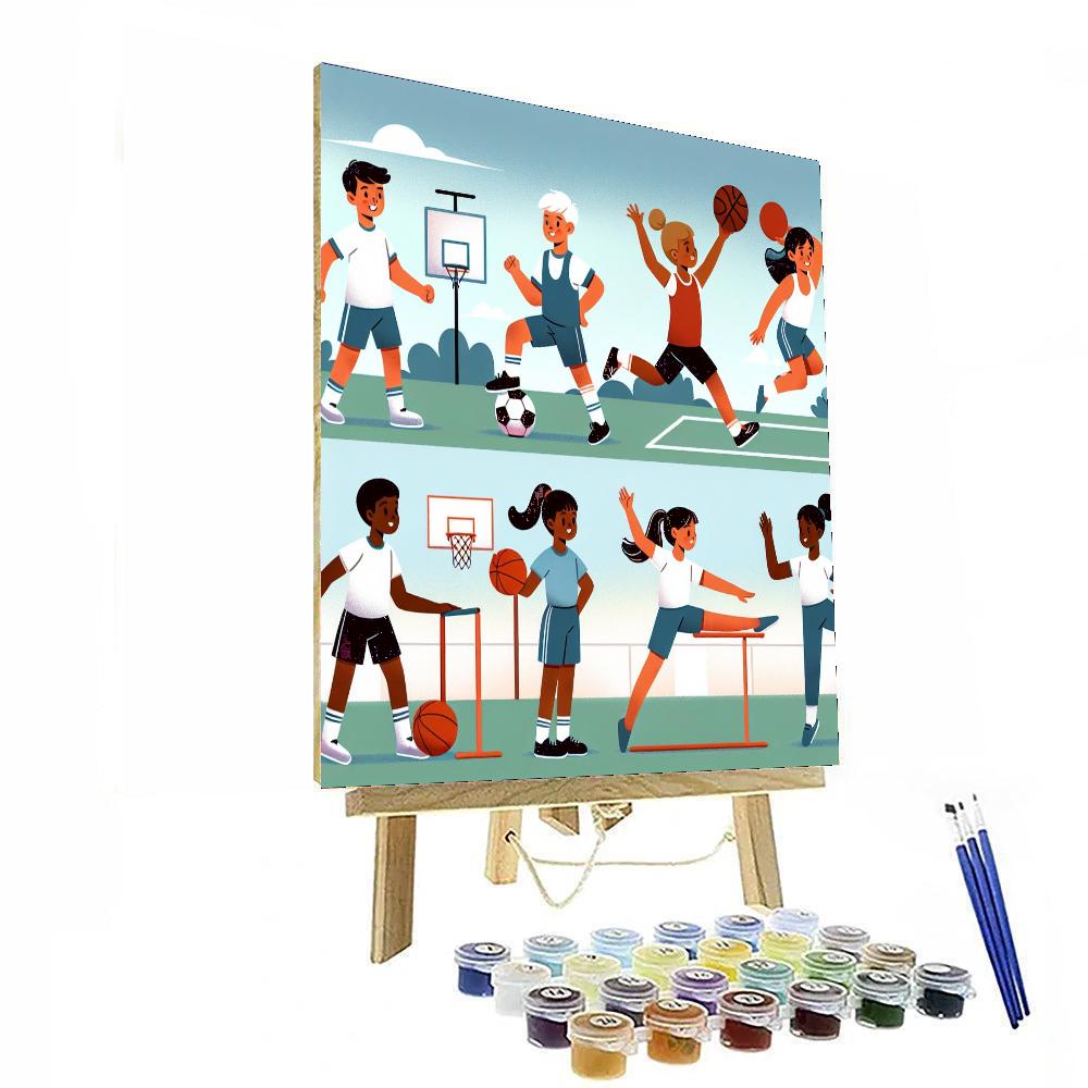 Energetic Sports Bonanza Paint By Number