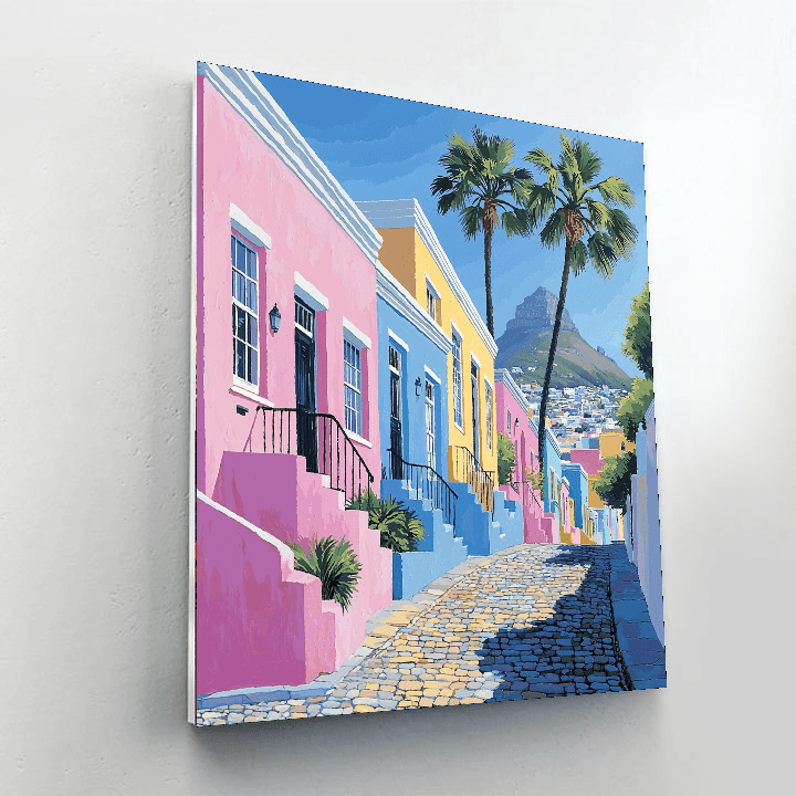 Cape Town's Bo-kaap District Numbered Painting Kits
