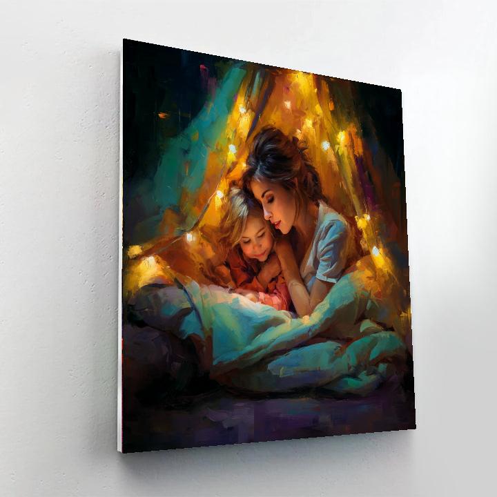 Cuddle Up With Mom Painting Number Kit