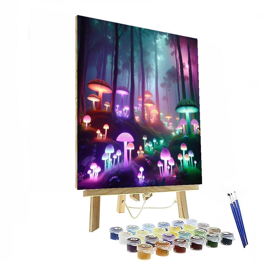 Dreamy Forest Fantasy Number Painting