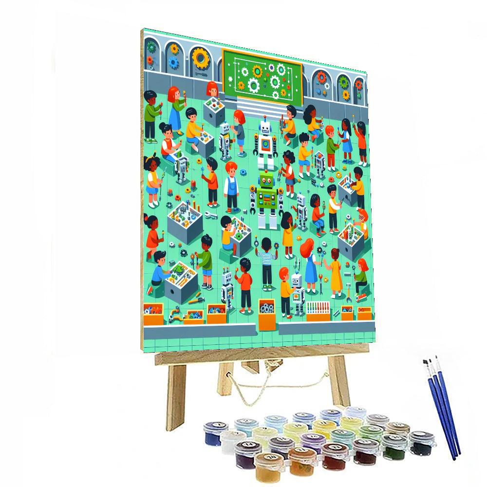 Robot Kingdom Build-a-thon Paint By Number