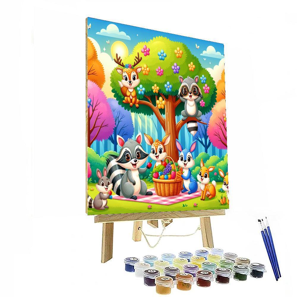 Charming Forest Creatures Paint By Numbers