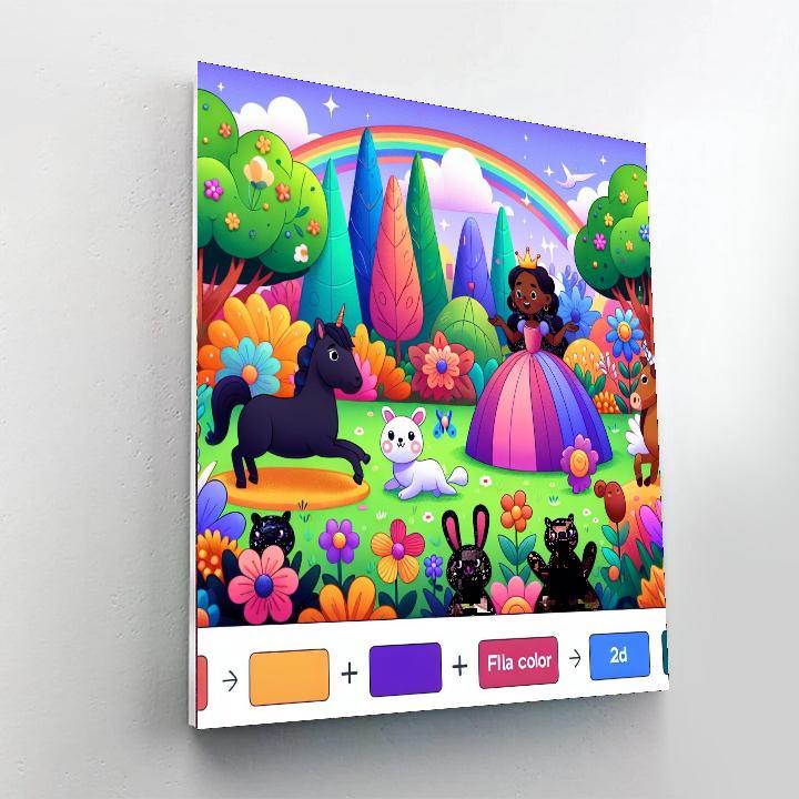 Royal Enchanted Garden Painting By Numbers Kit