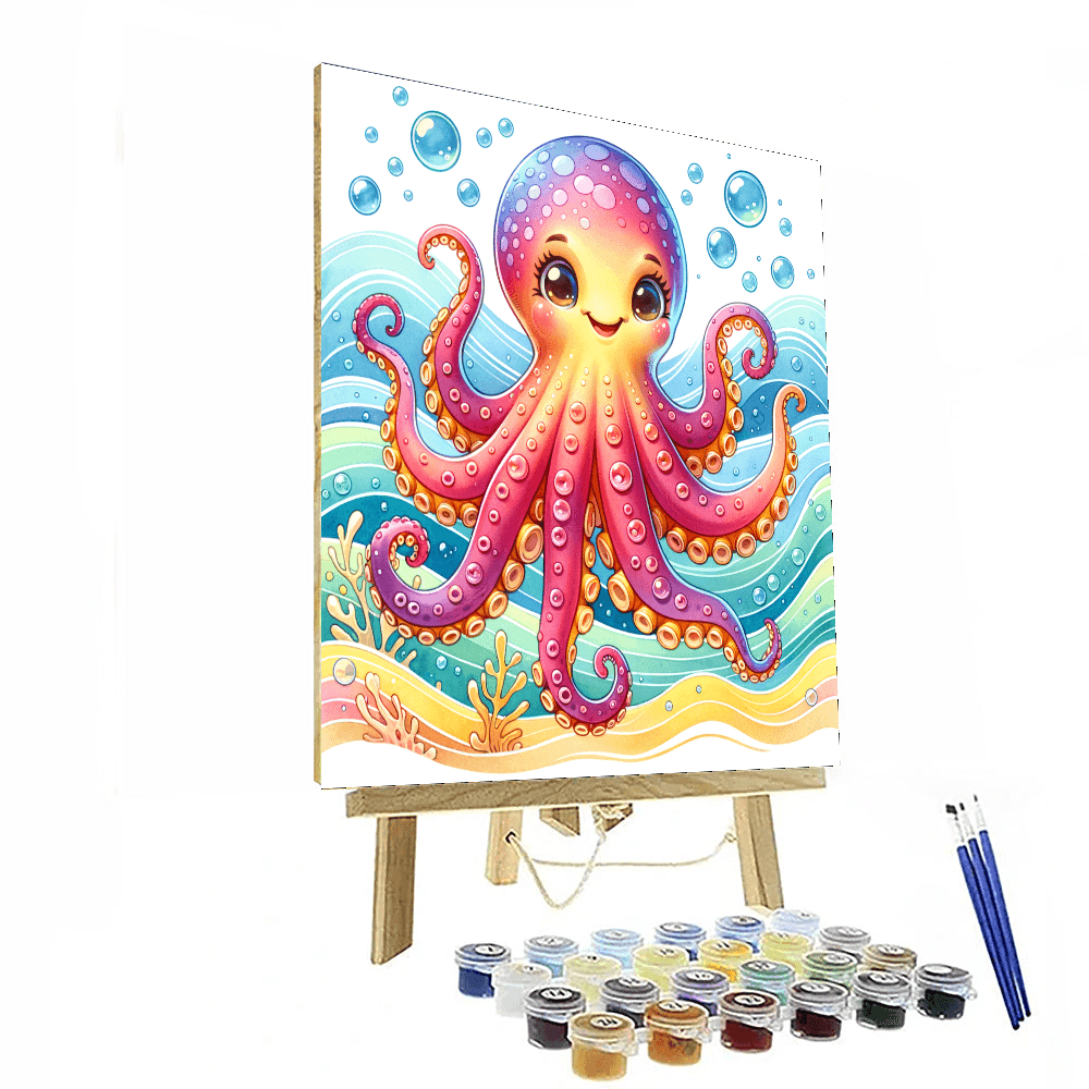 Silly Octopus - DIY Painting By Numbers Kit