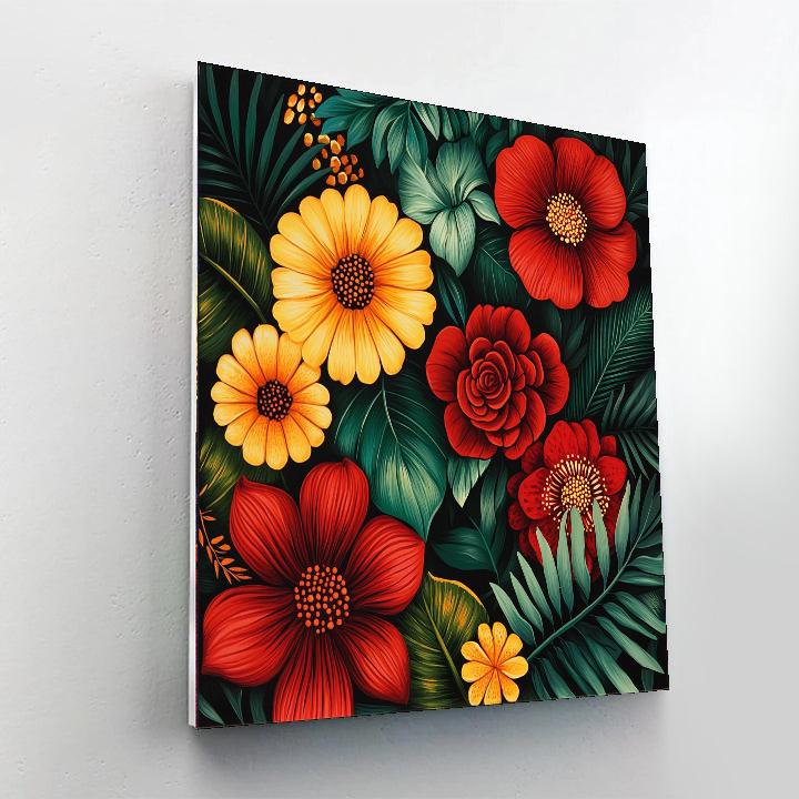 Frida Kahlo Inspired Eternal Garden Harmony  Paint By Numbers Art