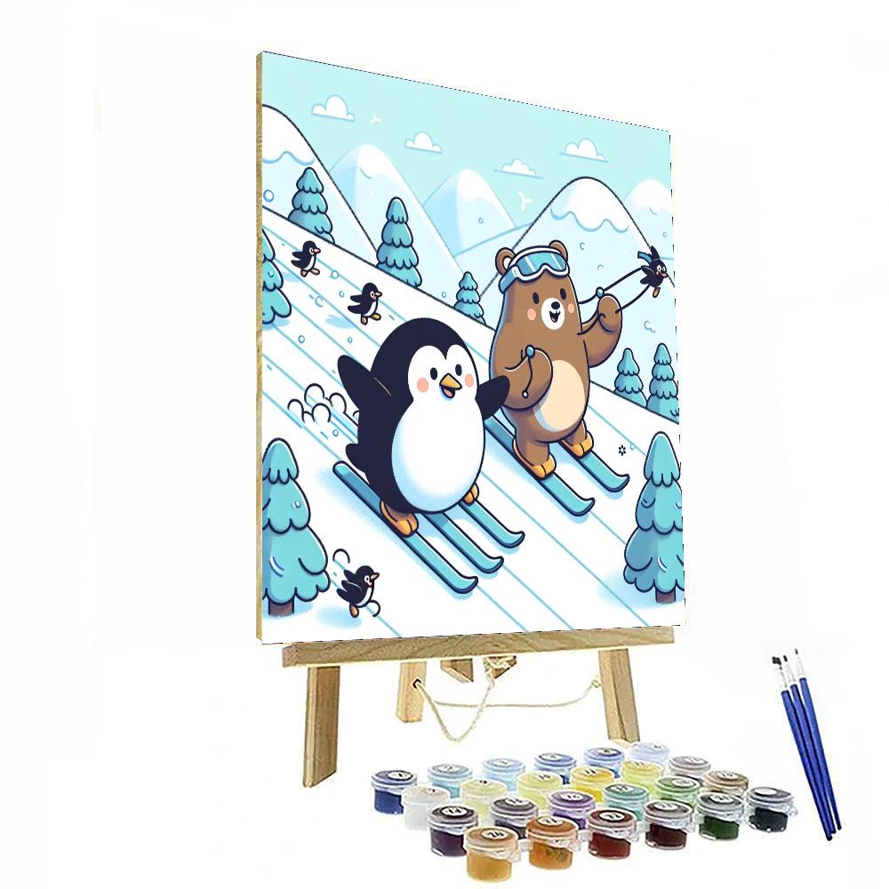 Snowy Slopes Numbered Painting Kits