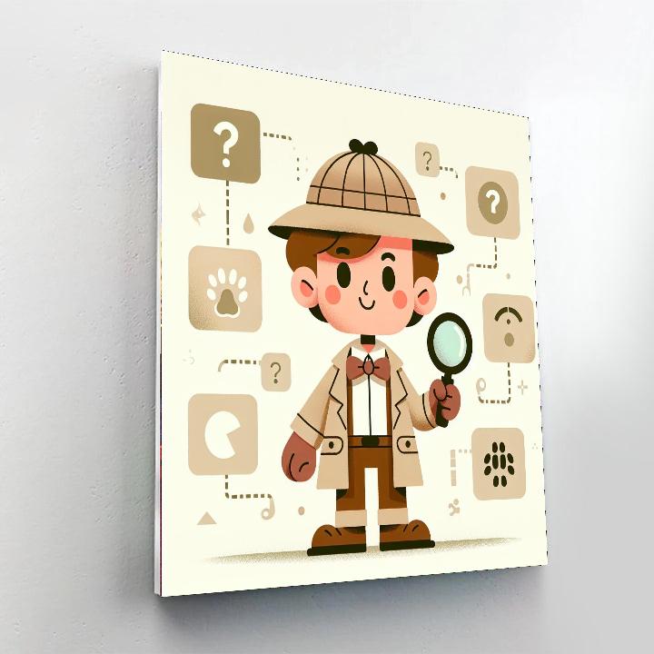 Clever Detective's Quest Paint By Numbers Art