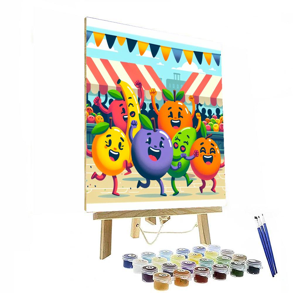Fantastic Fruit Festival Paint By Numbers Art