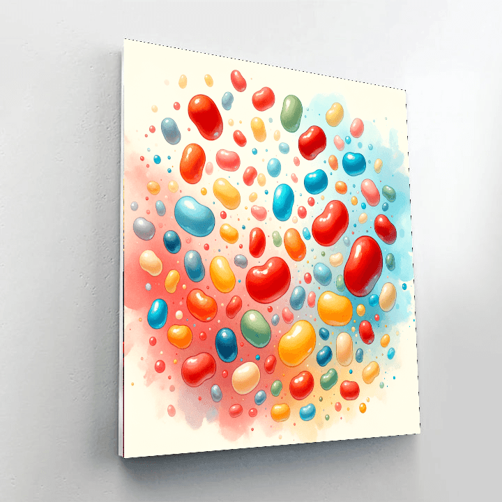 Joyful Jellybeans - DIY Painting By Numbers Kit