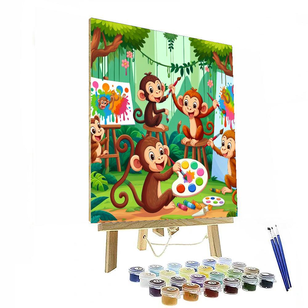 Artistic Jungle Hideout Paint By Color