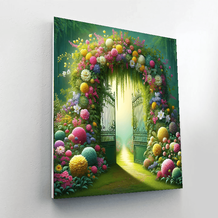 Magical Garden Gate DIY Paint By Numbers