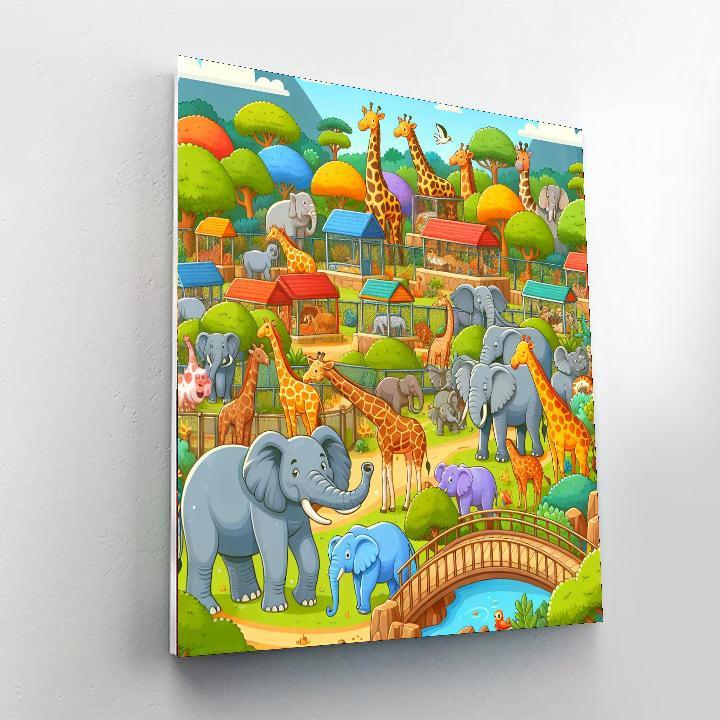 Zoo Wonders Number Painting