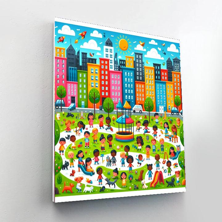 Colorful Cities Number Painting