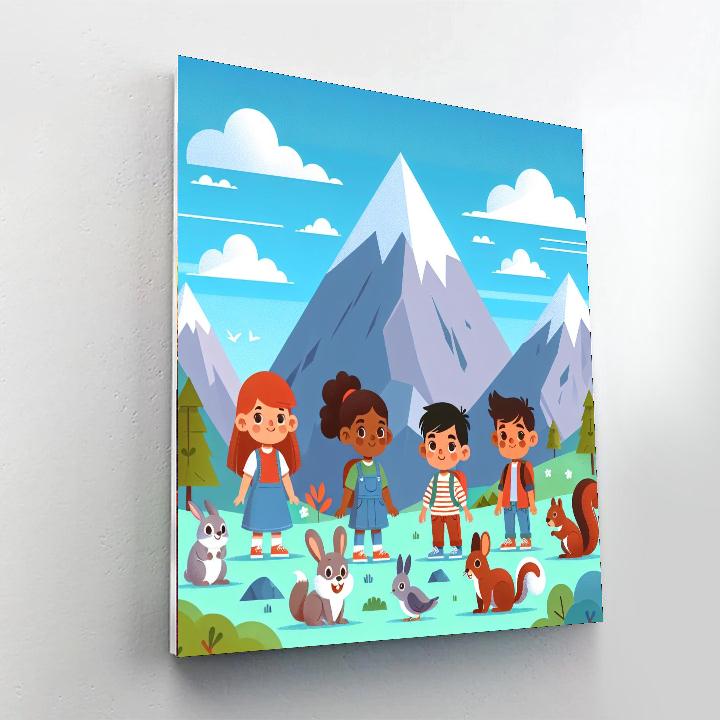 Majestic Mountain Wonders Paint By Numbers Art