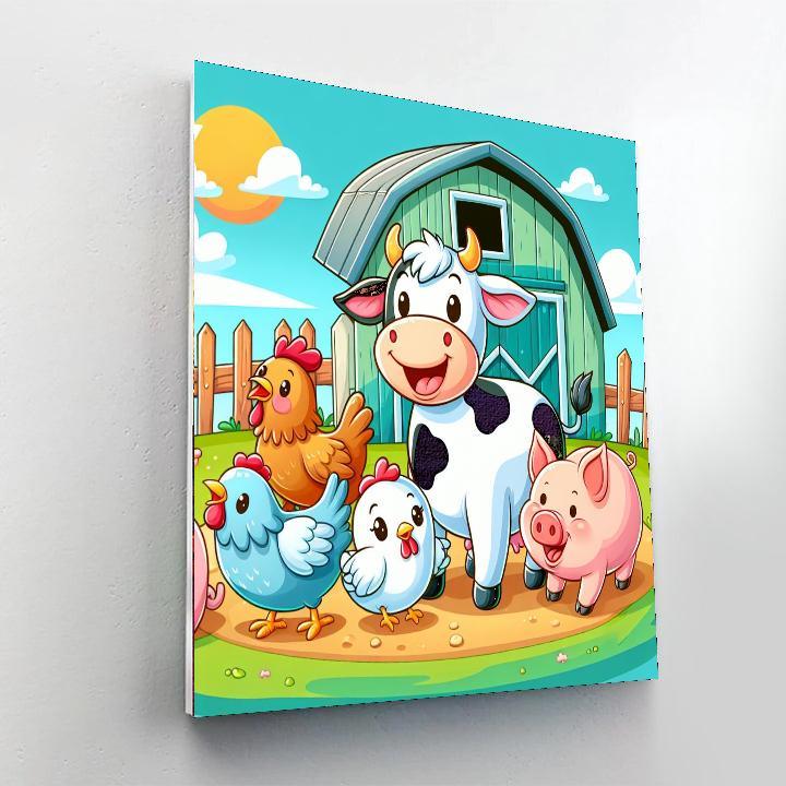 Farmyard Friends Fiesta Paint By Numbers Kits