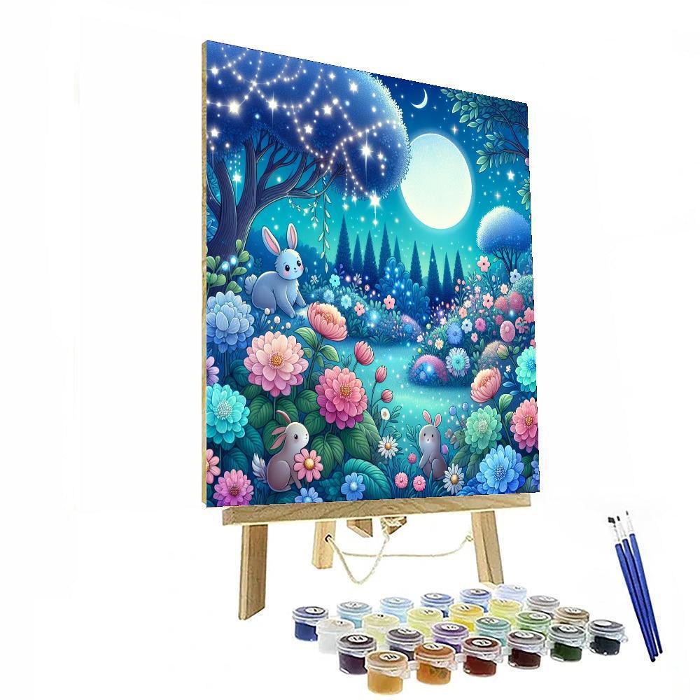 Enchanting Starlit Garden Numbered Painting Kits