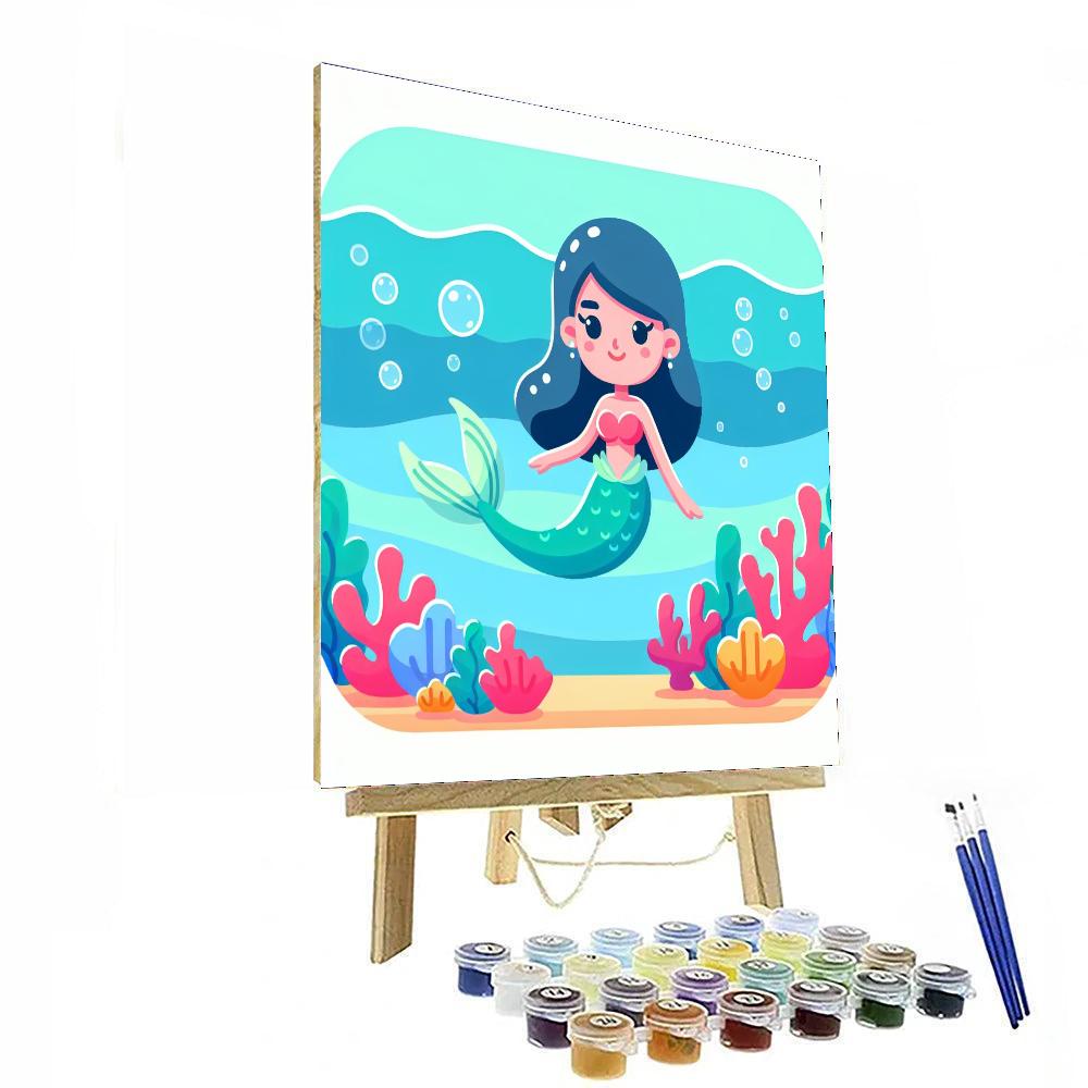 Mysterious Mermaid's Lagoon Painting By Numbers Kit