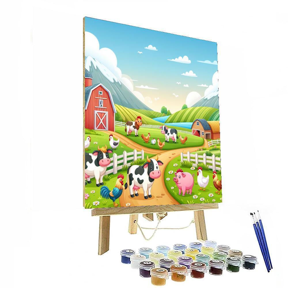Peaceful Farm Life Numbered Painting Kits