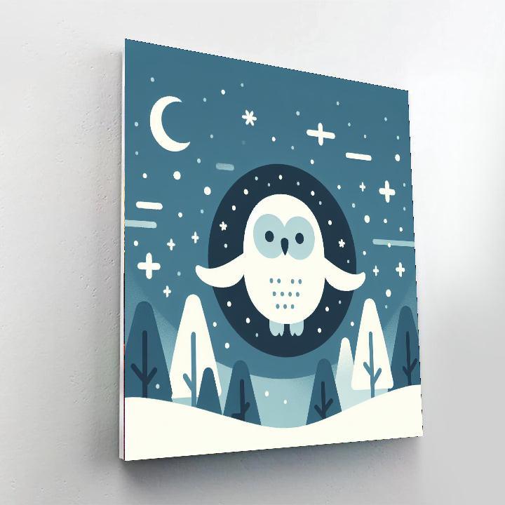 Snowy Owl Soiree Paint By Color