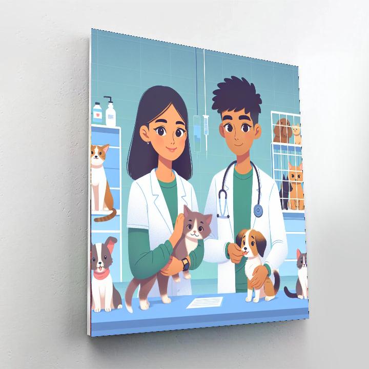 Caring Critter Clinic Painting By Numbers Kit