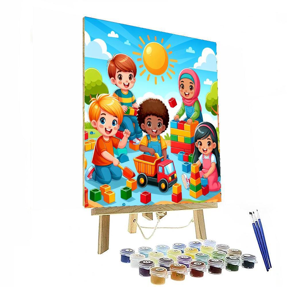 Creative Construction Zone Paint By Color