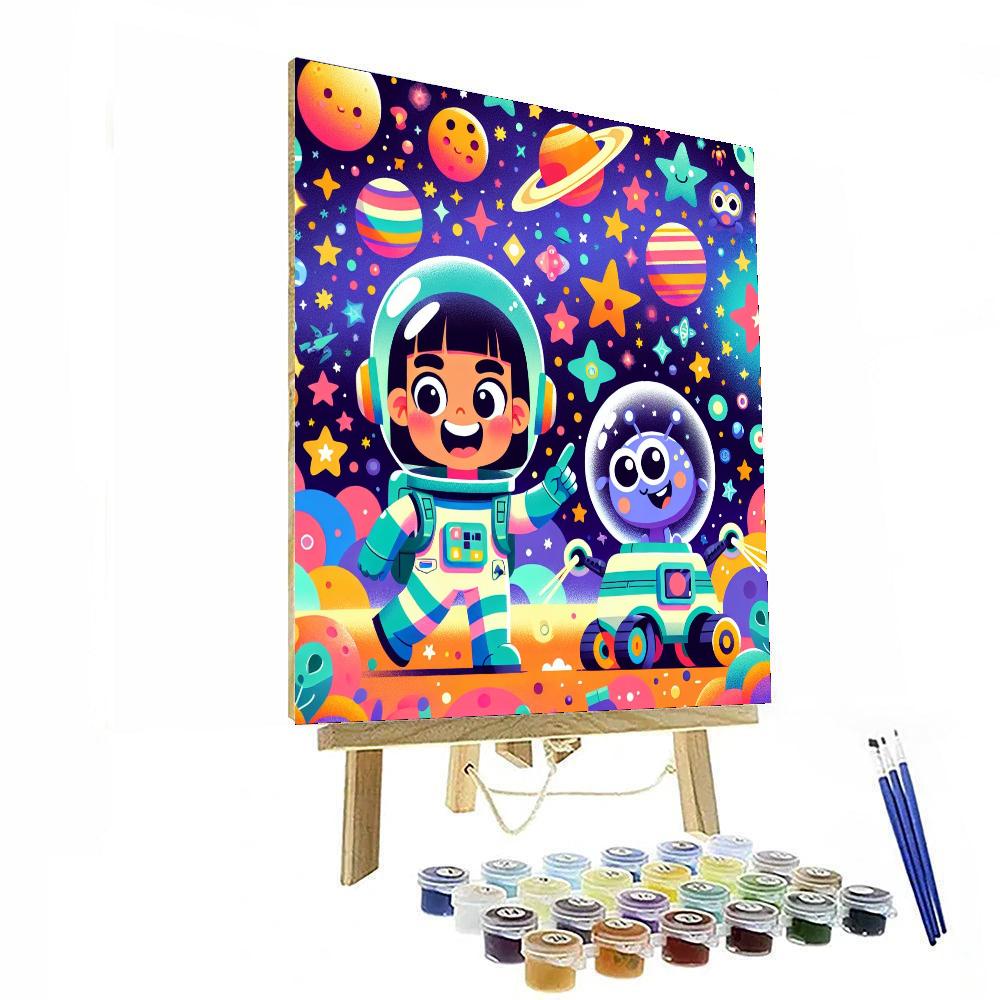 Galaxy Exploration Mission Painting Number Kit