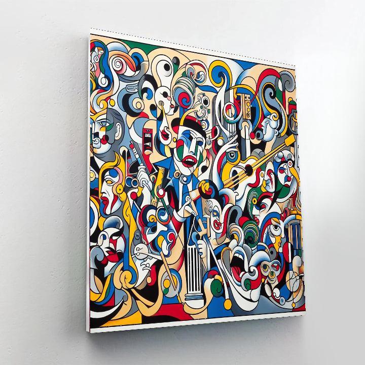 Pop Culture Pandemonium Paint By Numbers Art