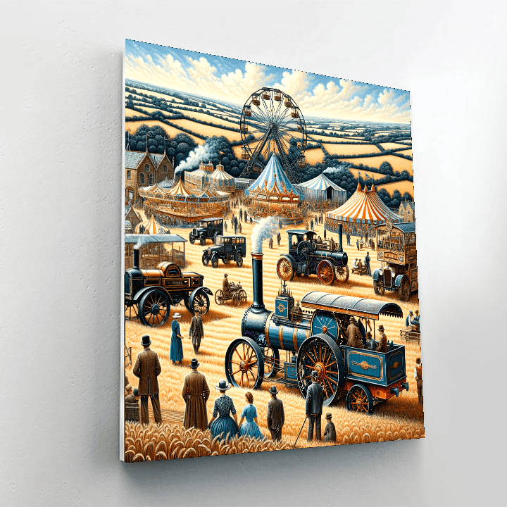 The Great Dorset Steam Fair - Dorset Painting By Numbers Kit
