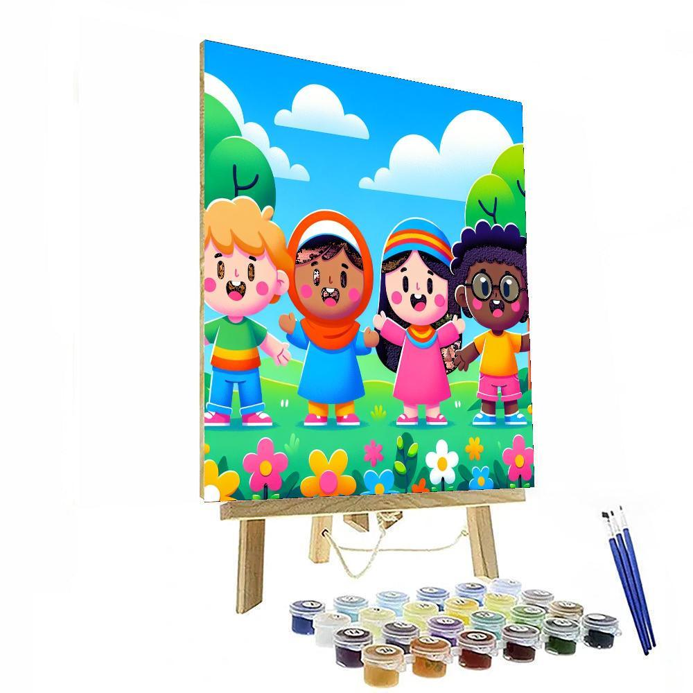 Bubbly Buddies Paint By Numbers Art