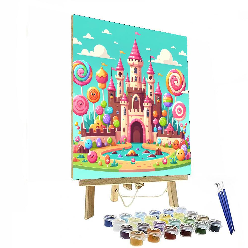 Magical Candy Castle Number Painting