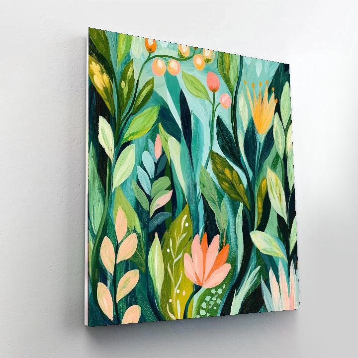 Frida Kahlo Inspired Mystical Nature  Painting Number Kit