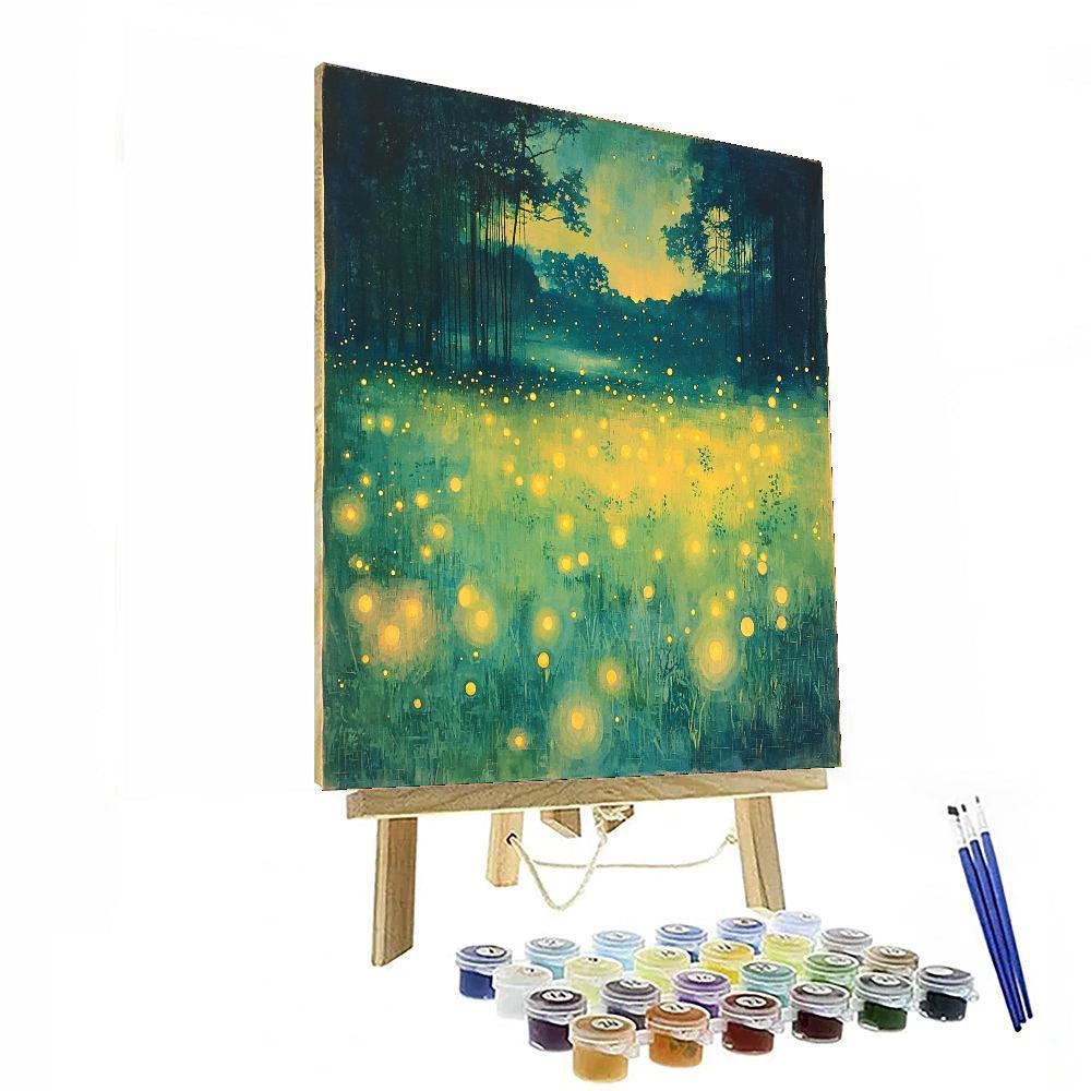 Georges Seurat Inspired Chasing Fireflies  Paint By Numbers Art