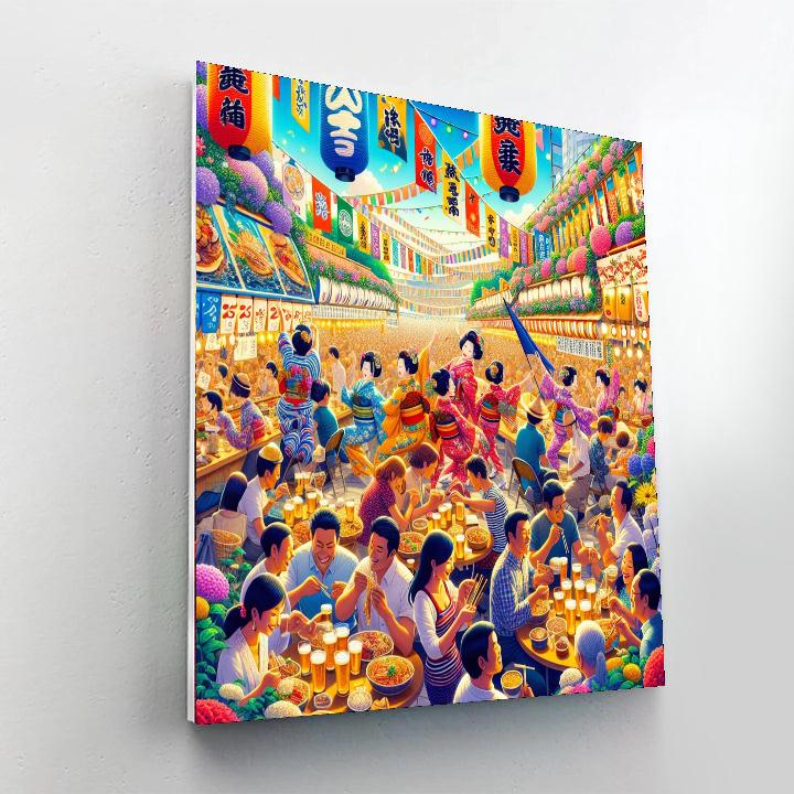 Sapporo Summer Festival Painting Number Kit