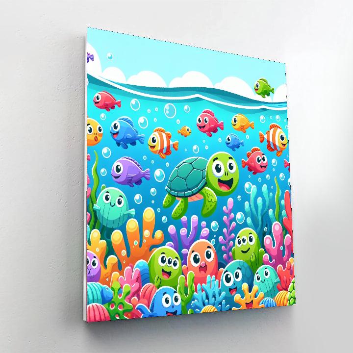 Charming Ocean Number Painting