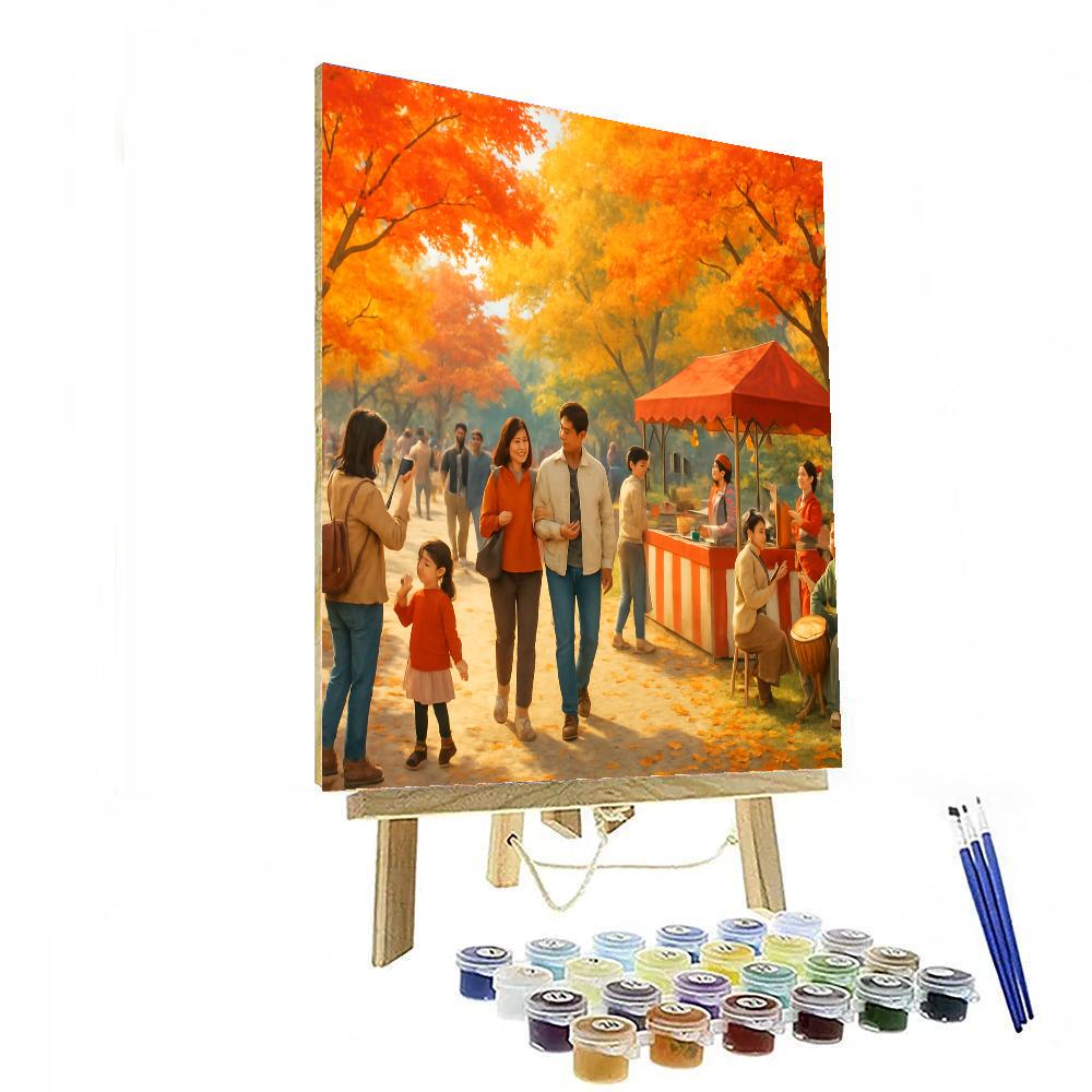 Falling Leaves Festival - South Korea Paint By Numbers Kits
