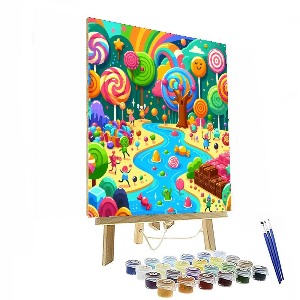 Charming Candy Adventure Number Painting
