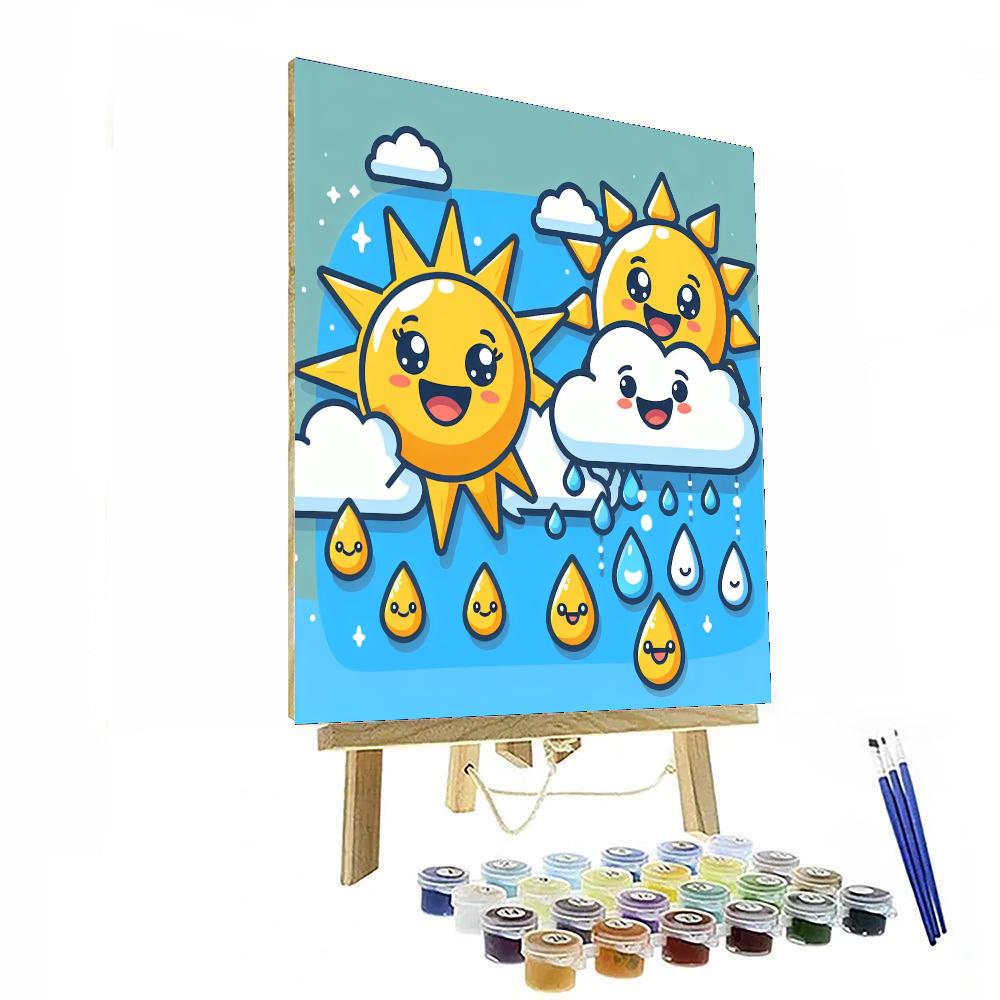 Whimsical Weather Watchers Numbered Painting Kits