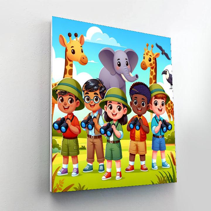 Safari Adventure Seekers Paint By Numbers