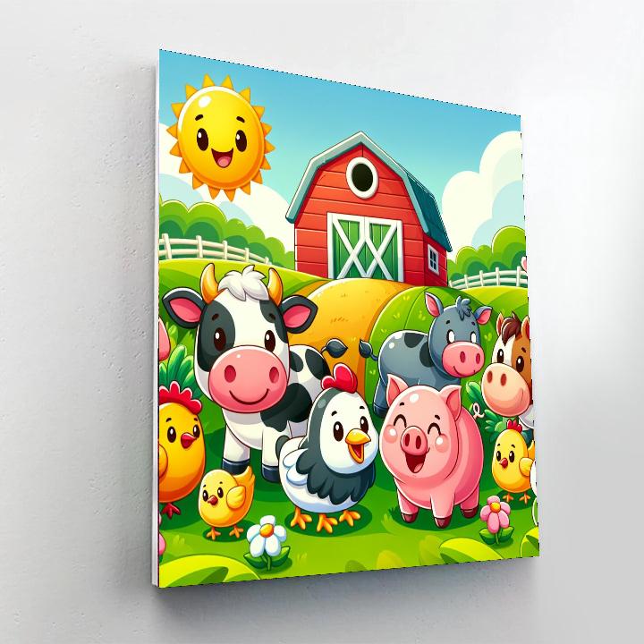 Fun In The Farm DIY Paint By Numbers