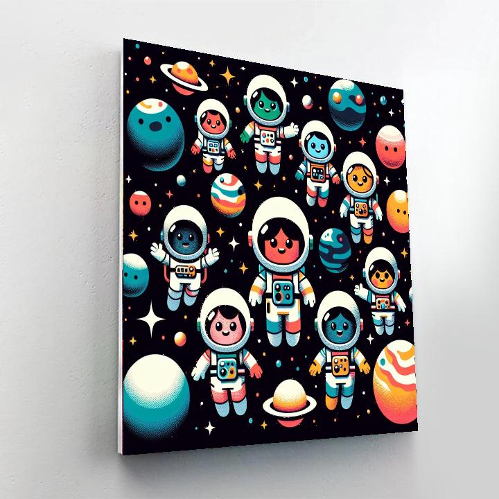 Space Explorer Voyage Numbered Painting Kits
