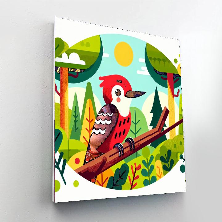 Wandering Woodpecker Numbered Painting Kits