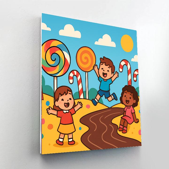 Adventure In Candy Paradise DIY Paint By Numbers