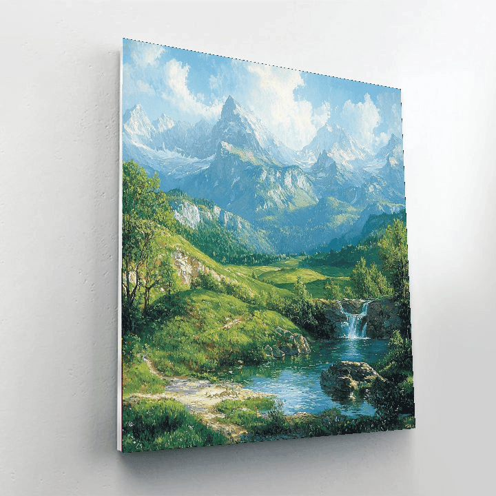 Albert Bierstadt Inspired Timeless Landscape Journey  Painting By Numbers Kit