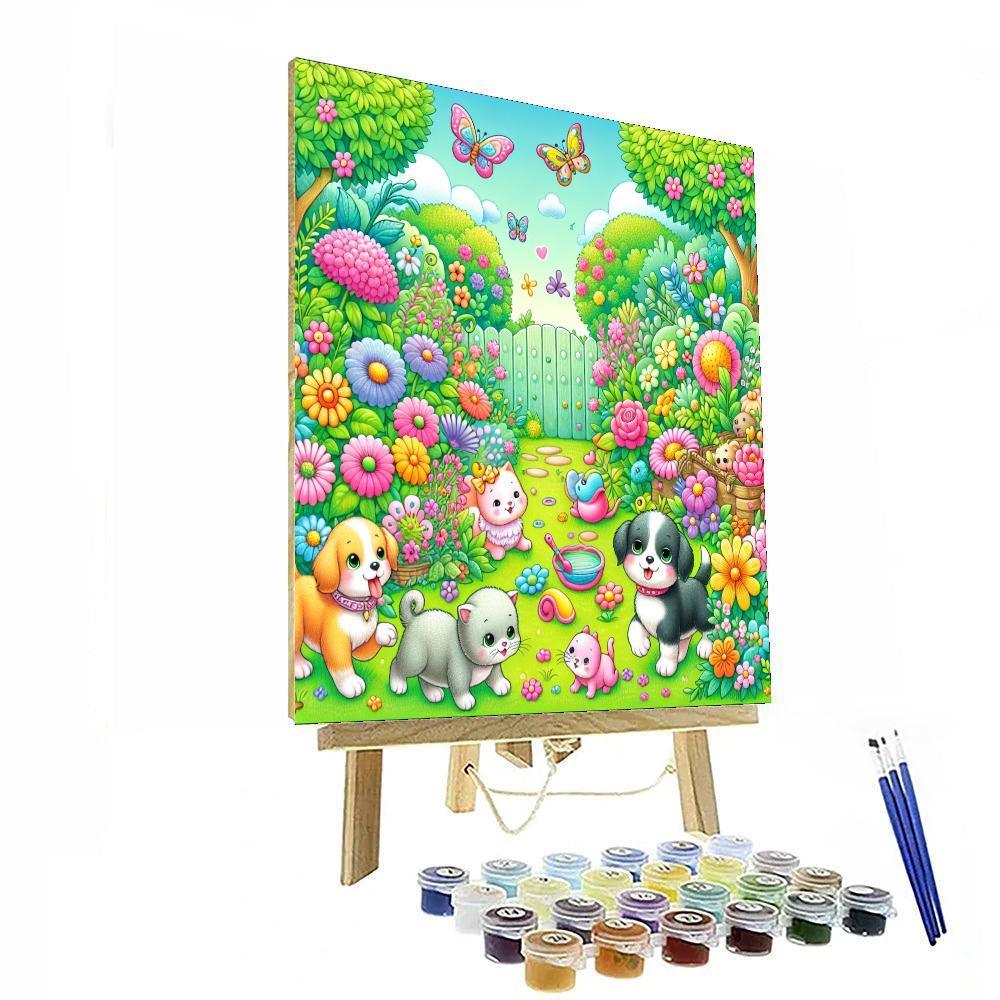 Charming Pet Adventures Paint By Numbers