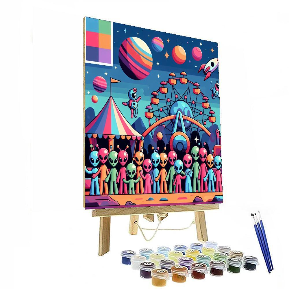 Alien Adventure Park DIY Paint By Numbers