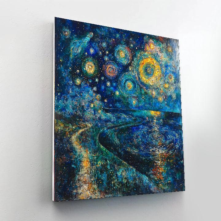 Marc Chagall Inspired Dreamy Galaxy Voyage  Paint By Numbers