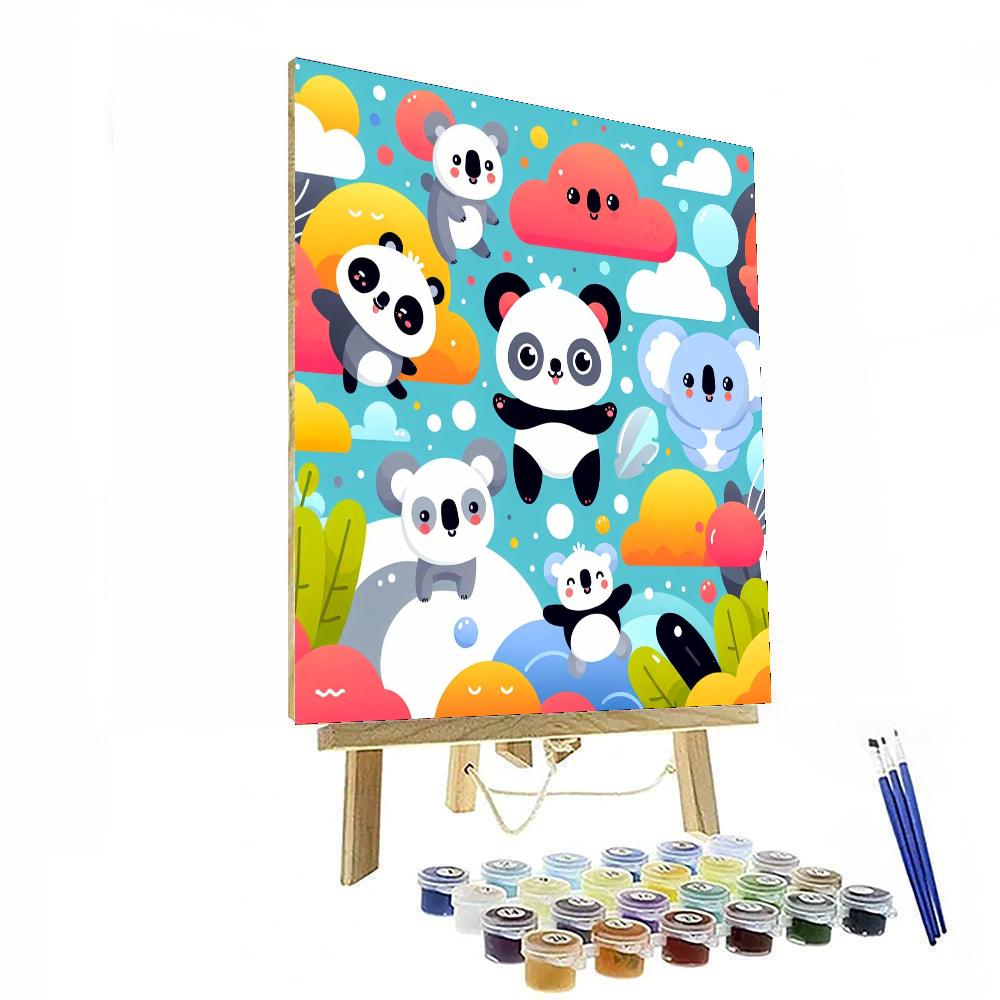 Bubblegum Sky Safari Painting By Numbers Kit