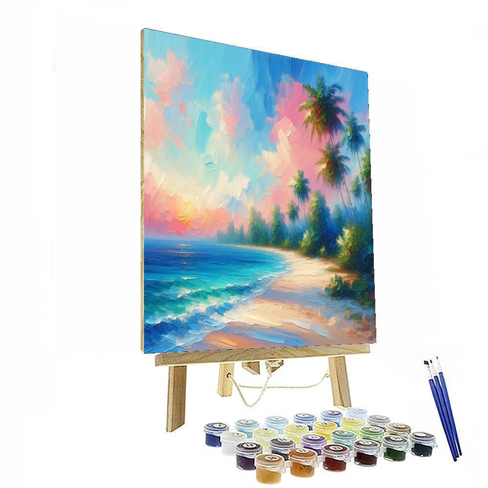 Tropical Beachfront Bliss Paint By Color